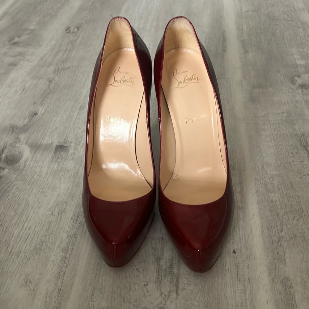 Dark Red Pre love Christian Louboutin Rolando 120mm Size 8/8.5 US or 40 EU